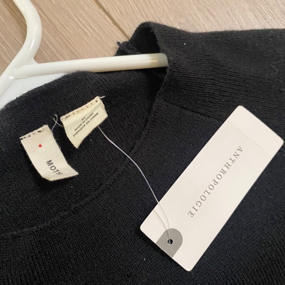 NWT Anthropologie Black Moth Sweater Size Medium - Picture 2 of 8